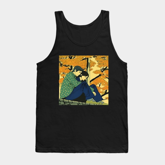 Lovely Couple Hugging in fall Tank Top by KOTYA